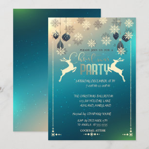 Christmas Ornaments,Dear Company Christmas Party Invitation