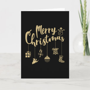 Christmas Ornaments Decoration Merry Christmas Card