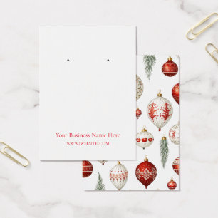 Christmas Ornaments Earring Display Card