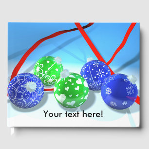Christmas ornaments guest book
