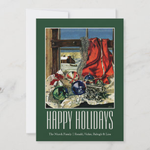 Christmas Ornaments Holiday Card