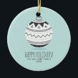 Christmas Ornaments Holiday Ceramic Ornament<br><div class="desc">Personalise the custom text above. You can find additional coordinating items in our "Christmas Ornaments Collection".</div>