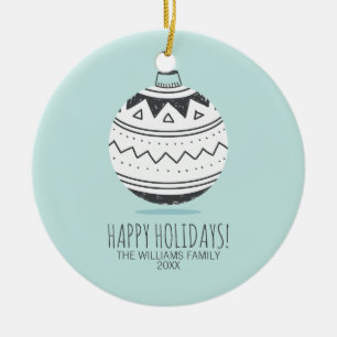 Christmas Ornaments Holiday Ceramic Ornament