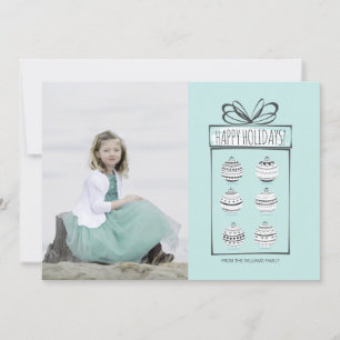 Christmas Ornaments Holiday Photo Card