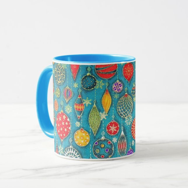 Christmas Ornaments illustration  Mug (Front Left)