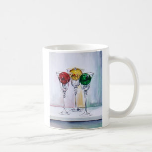 Christmas Ornaments in Wine Glasses Mug