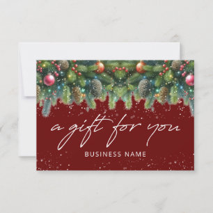 Christmas Ornaments Logo Gift Certificate