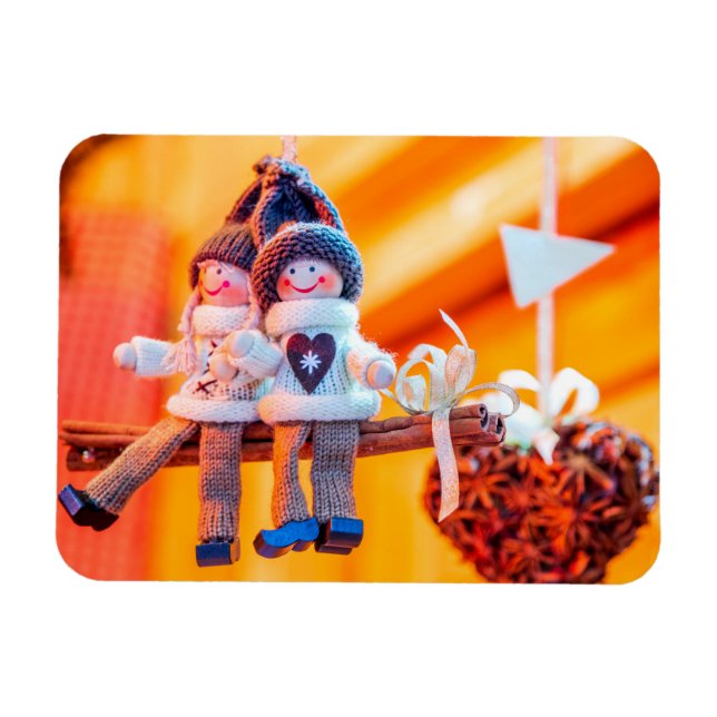 Christmas ornaments magnet (Horizontal)