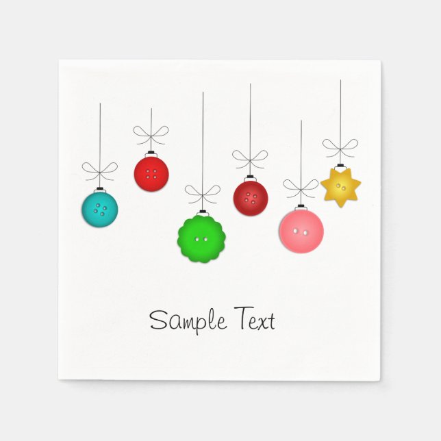 Christmas Ornaments Napkin (Front)