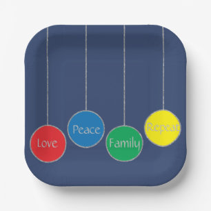 Christmas Ornaments Paper Plate