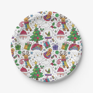 CHRISTMAS ORNAMENTS PAPER PLATE