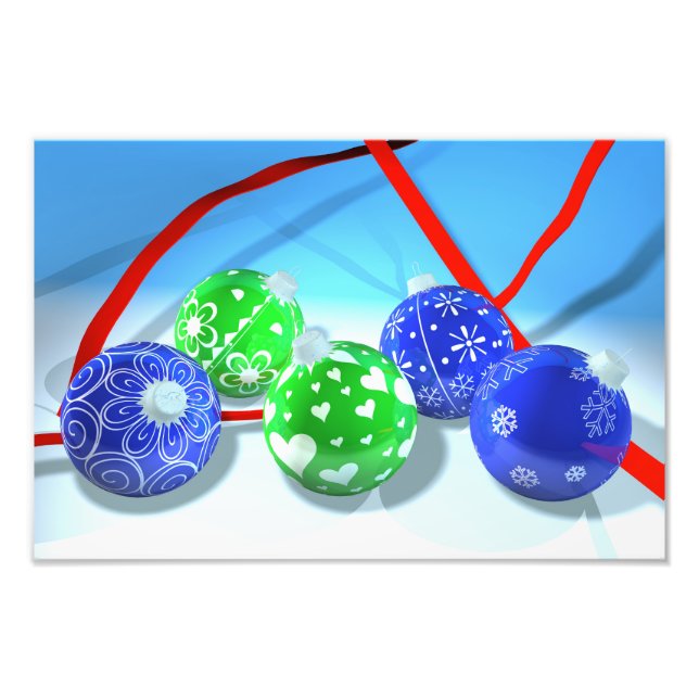 Christmas ornaments photo print (Front)