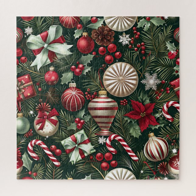Christmas Ornaments Puzzle (Vertical)