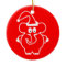 Christmas ornaments: Red Elephant