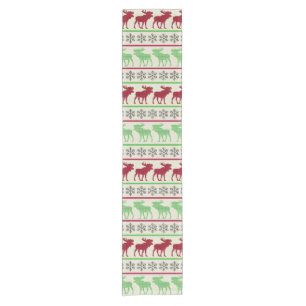 CHRISTMAS ORNAMENTS REINDEER  SHORT TABLE RUNNER