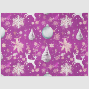 Christmas Ornaments Reindeer Snowflakes Christmas Tissue Paper