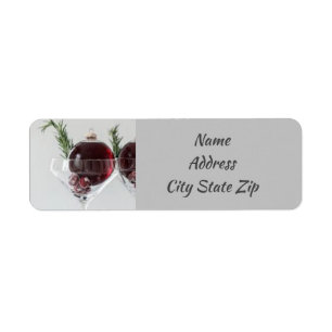 **CHRISTMAS ORNAMENTS** RETURN ADDRESS LABELS