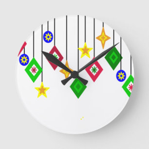 Christmas Ornaments  Round Clock