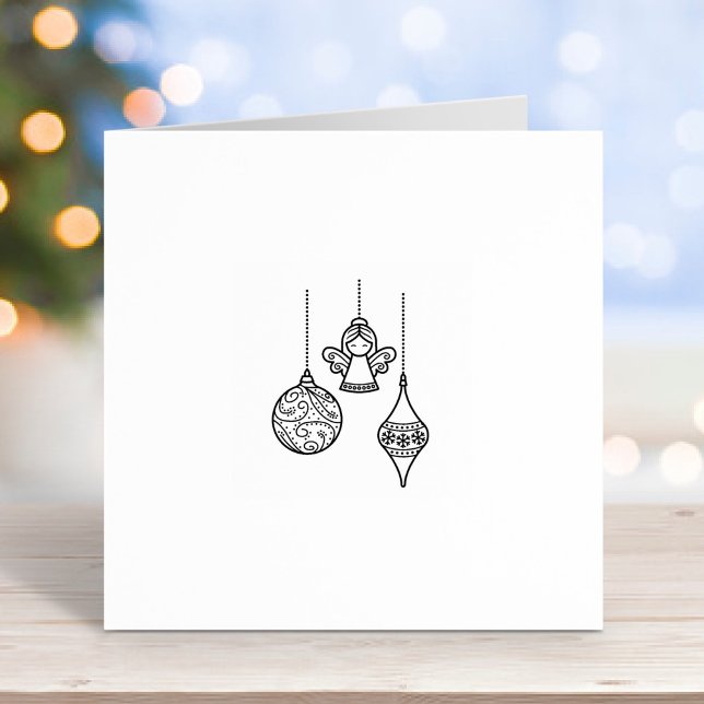 Christmas Ornaments Rubber Stamp (Creator Uploaded)