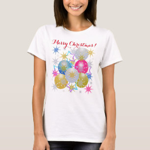 Christmas Ornaments Snowflakes Holiday T-Shirt