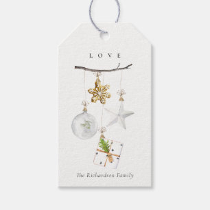 Christmas Ornaments Star Cookie Chime Love Gift Tags