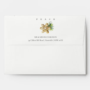 Christmas Ornaments Star Cookie Chime Peace Envelope