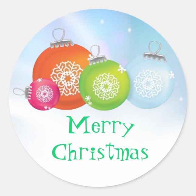 Christmas Ornaments Stickers (Front)