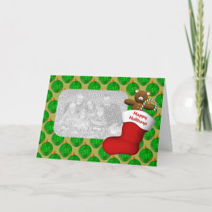 Christmas Ornaments Stocking Holiday Photo Card