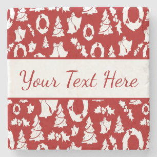 Christmas Ornaments Stone Coaster