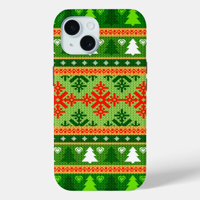 CHRISTMAS ORNAMENTS STYLE Case-Mate iPhone CASE (Back)