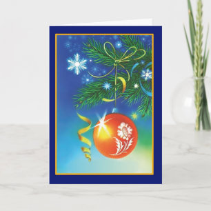 Christmas Ornaments - Vintage Card