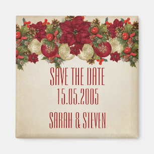 Christmas Ornaments Winter Save the date Magnet