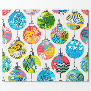 Christmas Ornaments Wrapping Paper