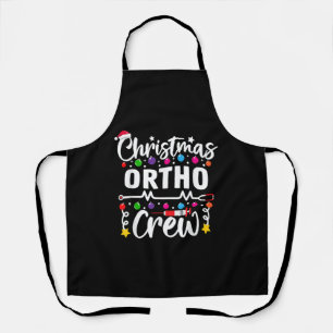 Christmas Ortho Crew Nurse Doctor Tech Orthopaedic Apron