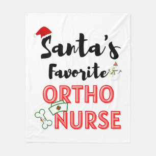 Christmas Orthopaedic Nurse Fleece Blanket