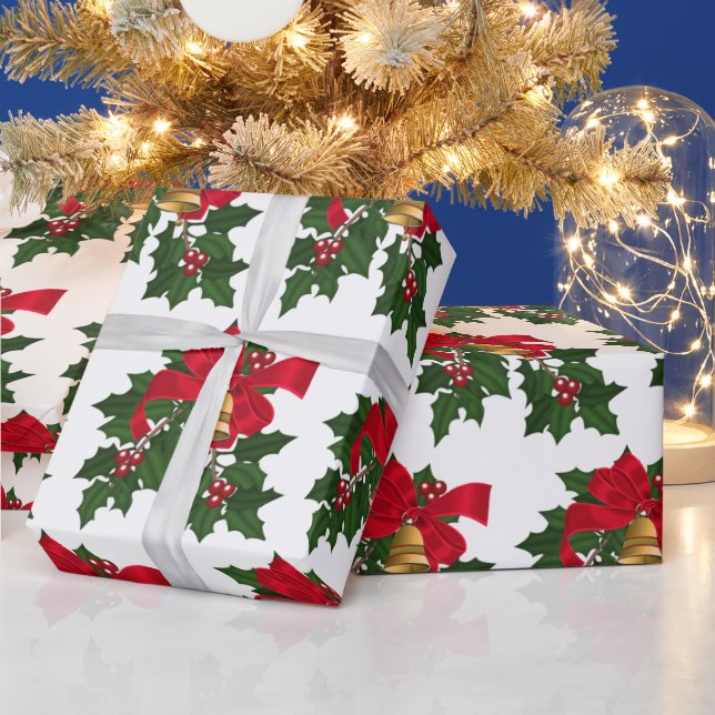  Christmas Ortnament Pattern Wrapping Paper (Holidays)