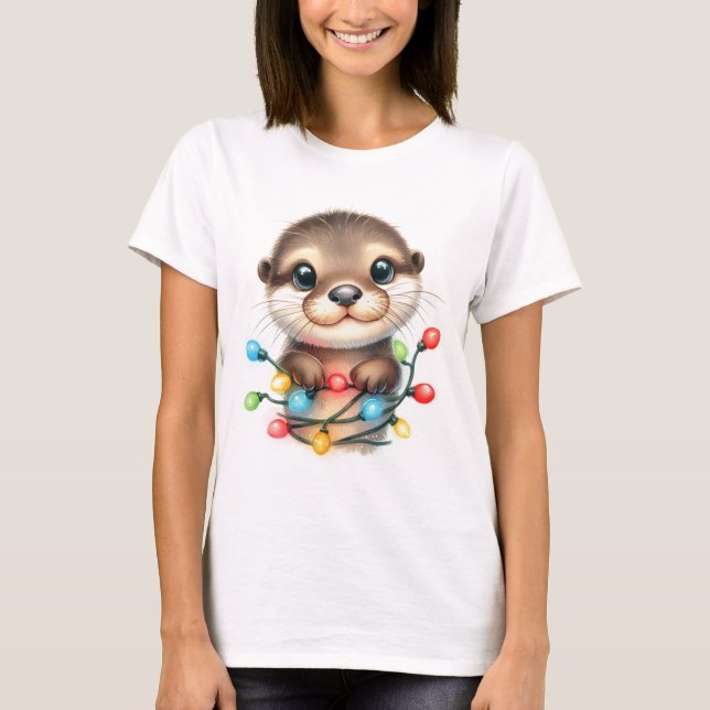 Christmas Otter T-Shirt (Front)