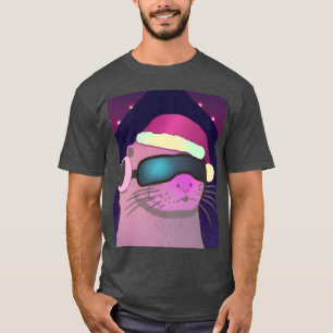 Christmas Otter With Christmas Hat friends T-Shirt
