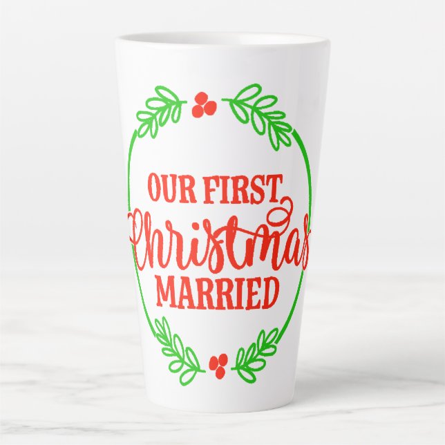 Christmas Our First Christmas Married Mugs  (Front)