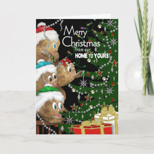 CHRISTMAS - Our Home to Yours - POTATO FAMILY Holiday Card