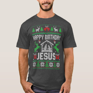 Christmas Outfit Happy Birthday Holiday Ugly T-Shirt