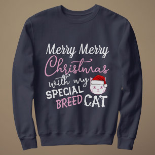 Christmas Outfit Merry Party Personalised Cat Pet Sweatshirt