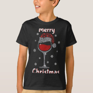 Christmas Outfit Women Wine Gl Funny Christmas  T-Shirt