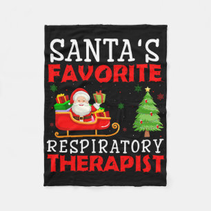 Christmas Outfits Santa's Favourite Respiratory Th Fleece Blanket