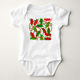 Christmas Ovals Baby Bodysuit