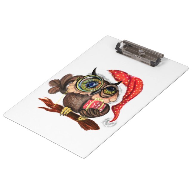 Christmas Owl Clipboard (Angled)