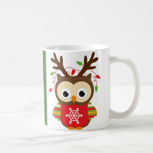 Christmas Owl Coffee Mug (Right)
