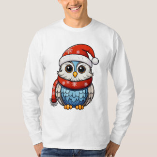 Christmas Owl – Festive Holiday T-Shirt for Adults
