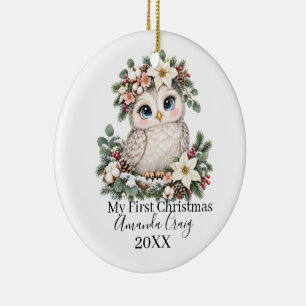 Christmas Owl First Christmas Ornament