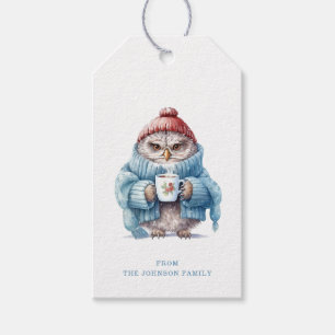 Christmas Owl Gift Tags
